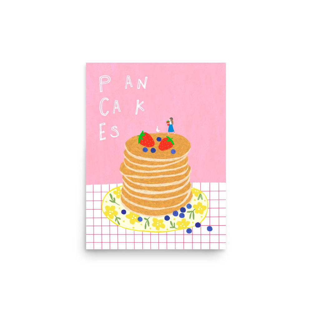 Thankful Table - Pancakes Borderless Poster