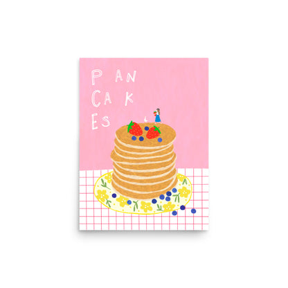 Thankful Table - Pancakes Borderless Poster