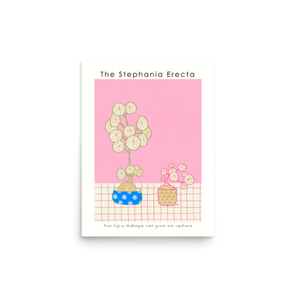The Stephania Erecta Poster | Shuu.Room Botanical Collection | Premium Quality