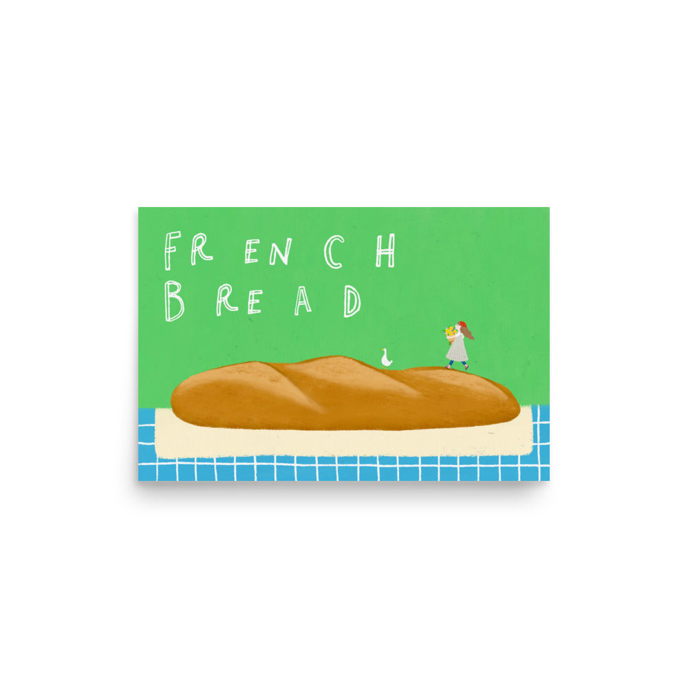 Thankful Table - French Bread Borderless Poster
