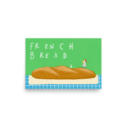 Thankful Table - French Bread Borderless Poster