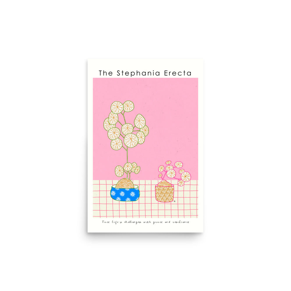 The Stephania Erecta Poster | Shuu.Room Botanical Collection | Premium Quality