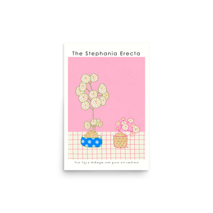 The Stephania Erecta Poster | Shuu.Room Botanical Collection | Premium Quality