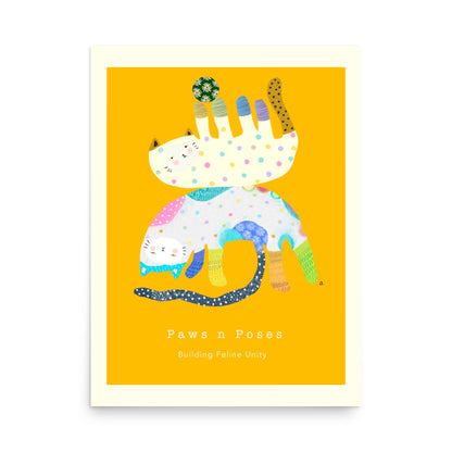 Paws n Poses - Portrait Poster