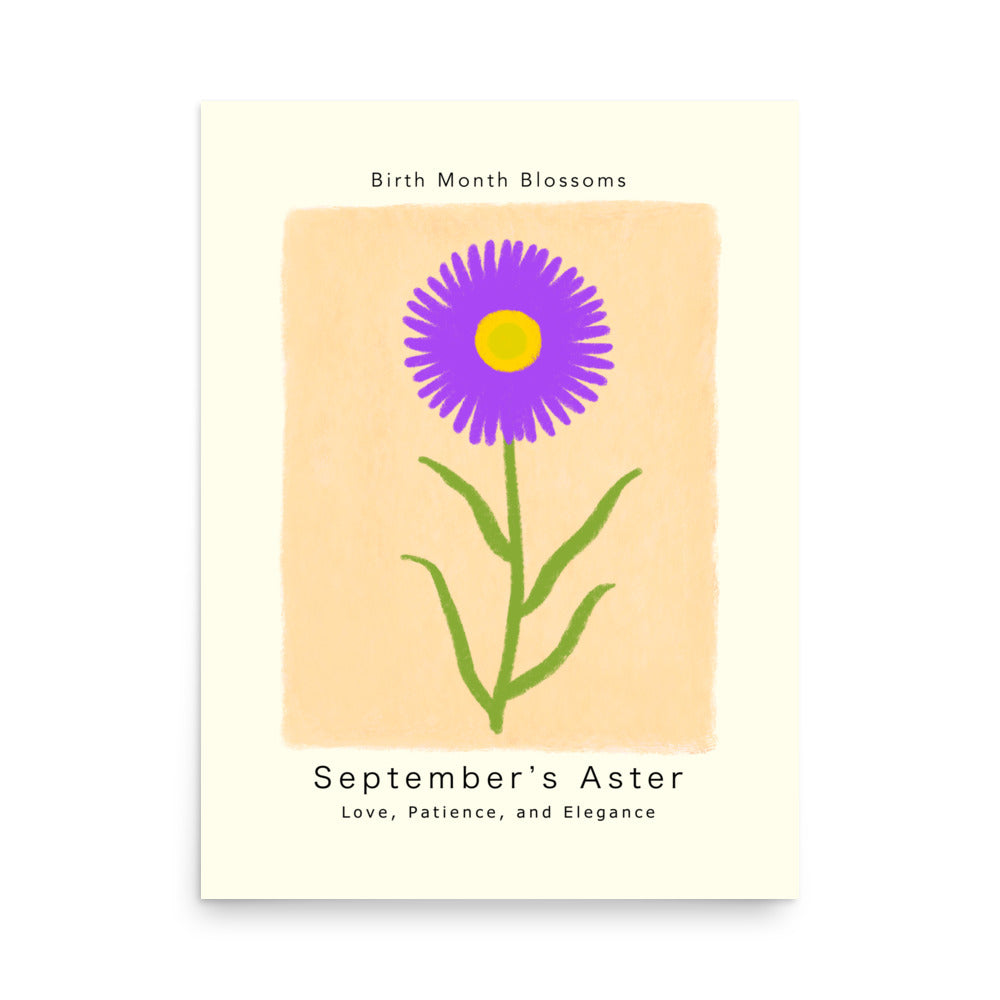 September's Aster - Poster