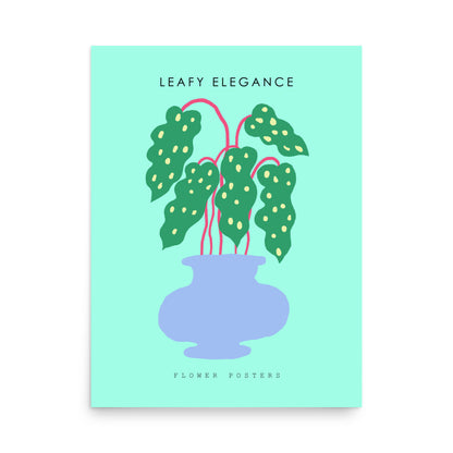 Leafy Elegance - Poster