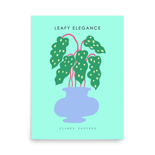 Leafy Elegance - Poster