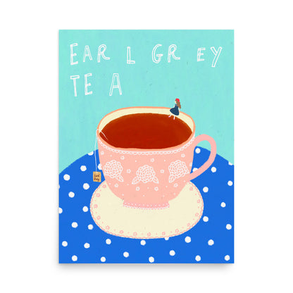 Thankful Table - Earl Grey Tea Borderless Poster