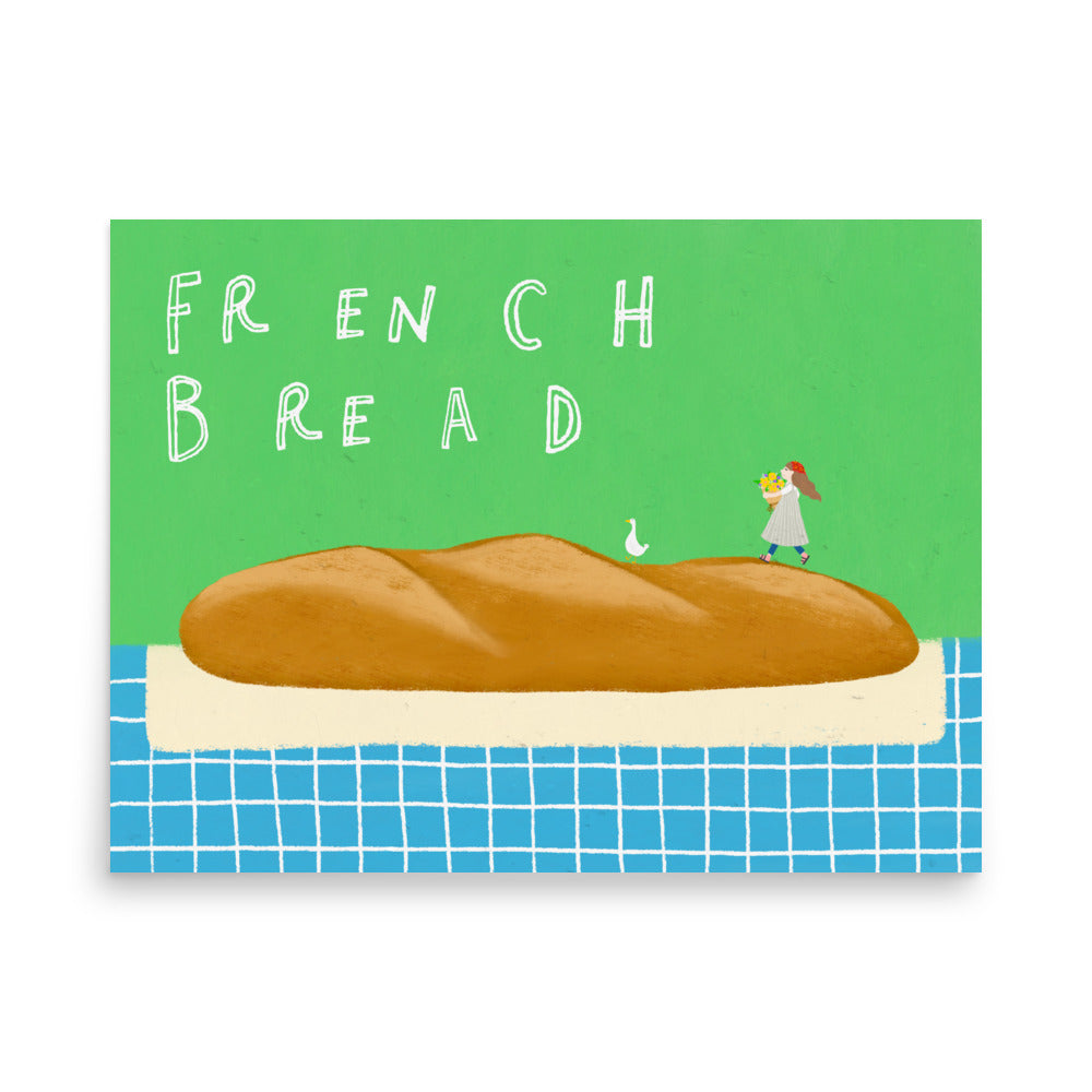 Thankful Table - French Bread Borderless Poster