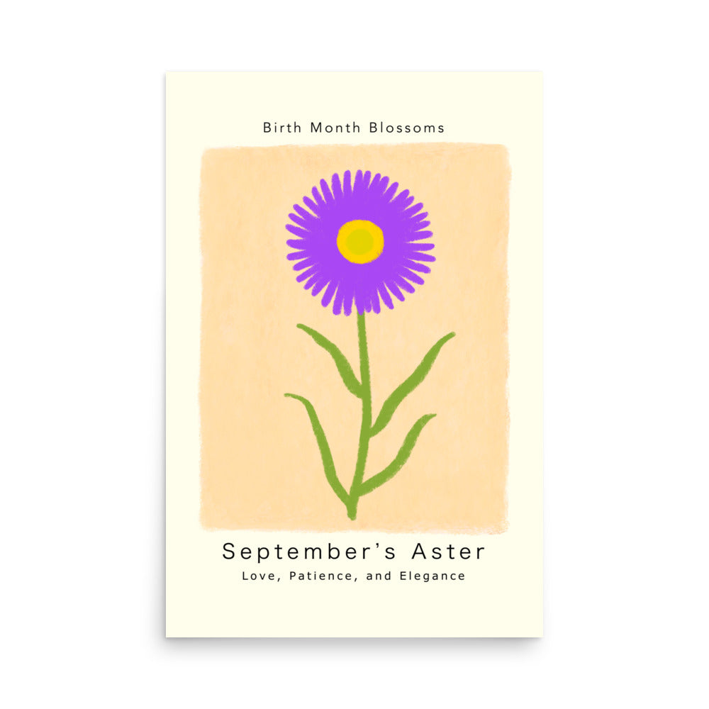 September's Aster - Poster