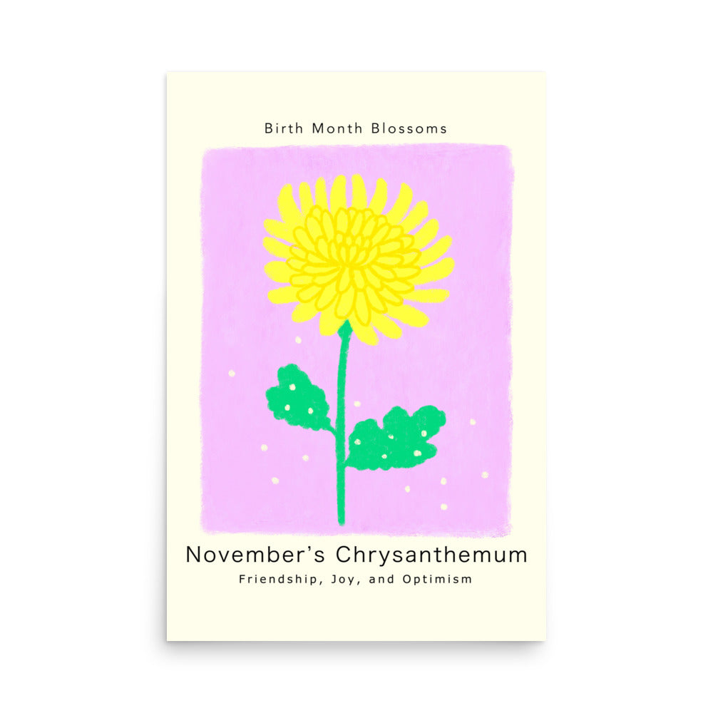 November's Chrysanthemum - Poster