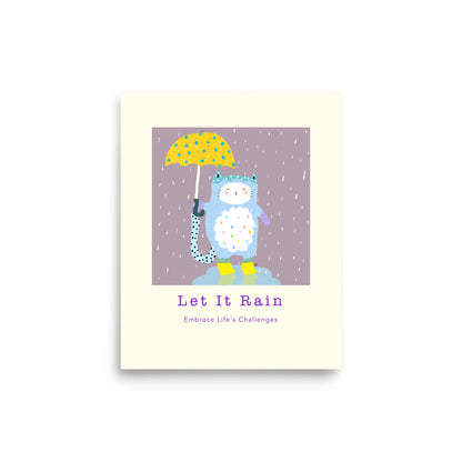 Let It Rain - Portrait Poster