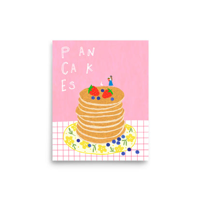 Thankful Table - Pancakes Borderless Poster